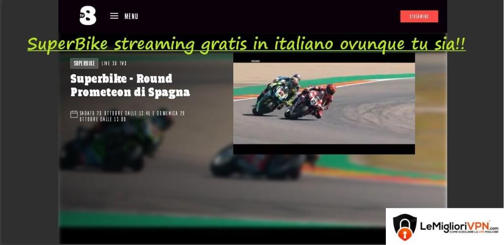 come vedere superbike in streaming